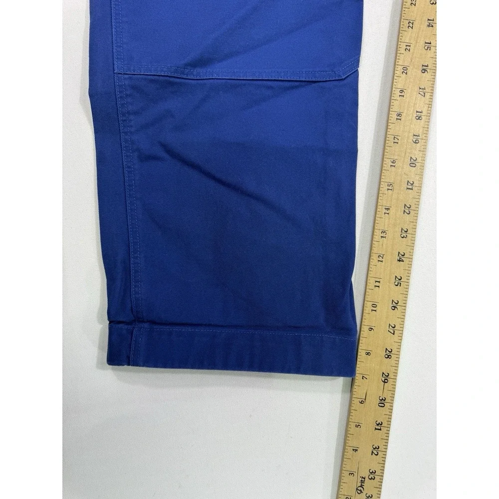 IKEA Blue Utility Work Pants Trousers Straight Fit Q Men 45x29 Tool Cargo Pocket